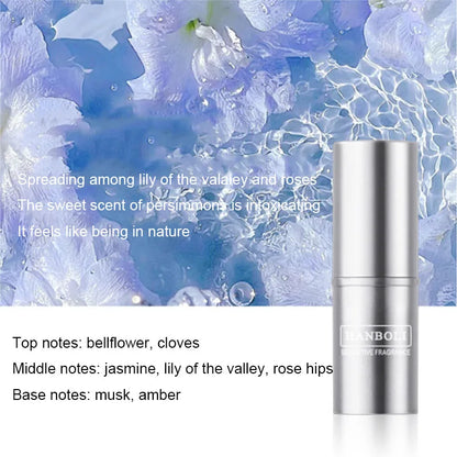 Heart-pounding solid perfume for men and women, light fragrance, long-lasting, natural and fresh perfume, portable perfume
