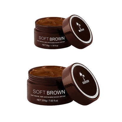 Soft Brown Self-Tanning Cream Intensive Tanning Outdoor Summer Beach Brown Bronzer Long Lasting Sunless Fake Tan Body Lotion