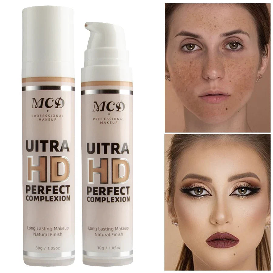 9 Shade Full Coverage Concealer Liquid Foundation  makeup high coverage  Base makeup  cushion Foundation cream  Natural Matte