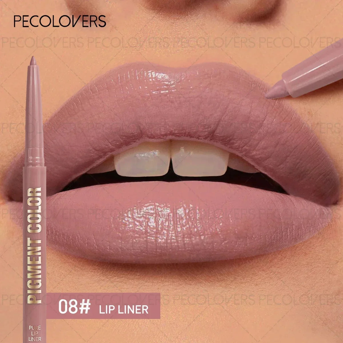 1PC 2-in-1 Lip Liner&Lip Gloss Pen-Matte Colors&Waterproof Long-Lasting ,Velvety Pencil for Plump Lip Outline, Easy Application