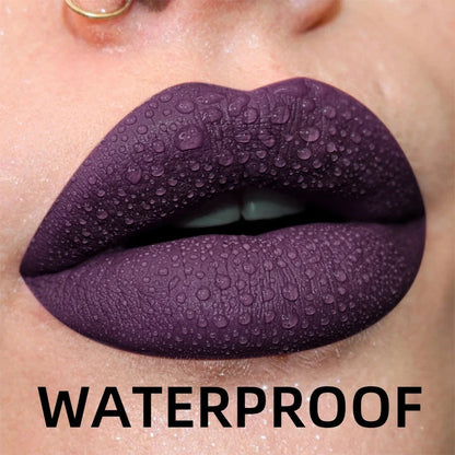 19 colors Matte Velvet Lip Gloss Waterproof Liquid Lipstick Nude Black Lips tint Makeup Lip Glaze Cosmetics Red Lip Stain Beauty