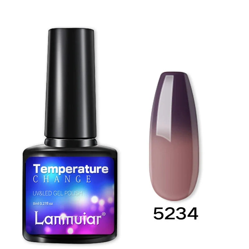 Temperature Color Changing Thermal Nail Polish Fast Drying Water-based Gradient Nail Varnish Manicure Supplies Nail Art