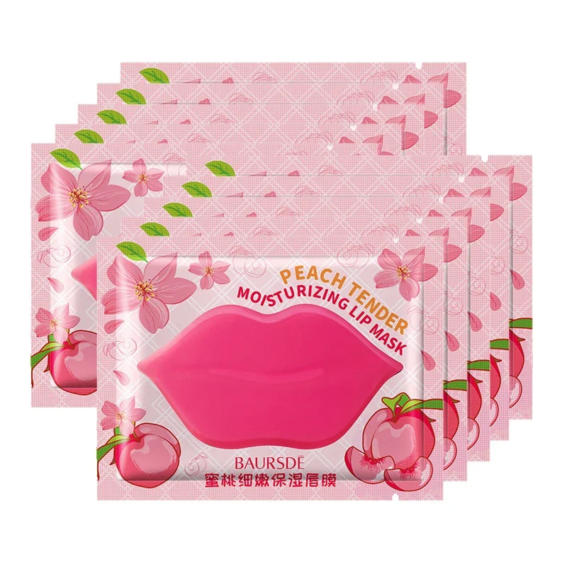 5/10pcs/lot Collagen Nourishing Lip Mask  Moisturizing Fruits Essence Firming Anti Wrinkle Lip Patch Skin Care
