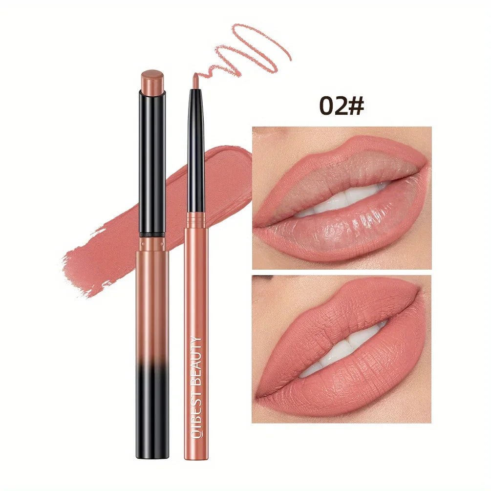 1PC matte lipliner, durable waterproof, sweat resistant, easy to color, fadeless lip gloss, essential for beauty