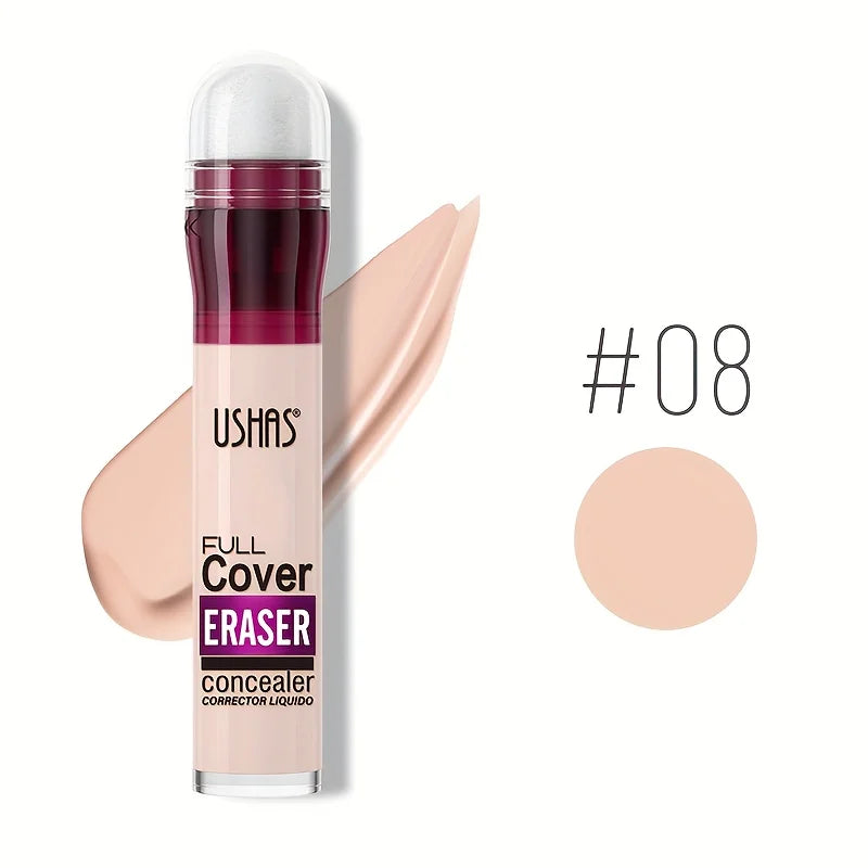 New Sponge Head Concealer for Dark Circles Freckles Acne Pigmentation and Blemishes Long Lasting Moisturizing Liquid Foundation