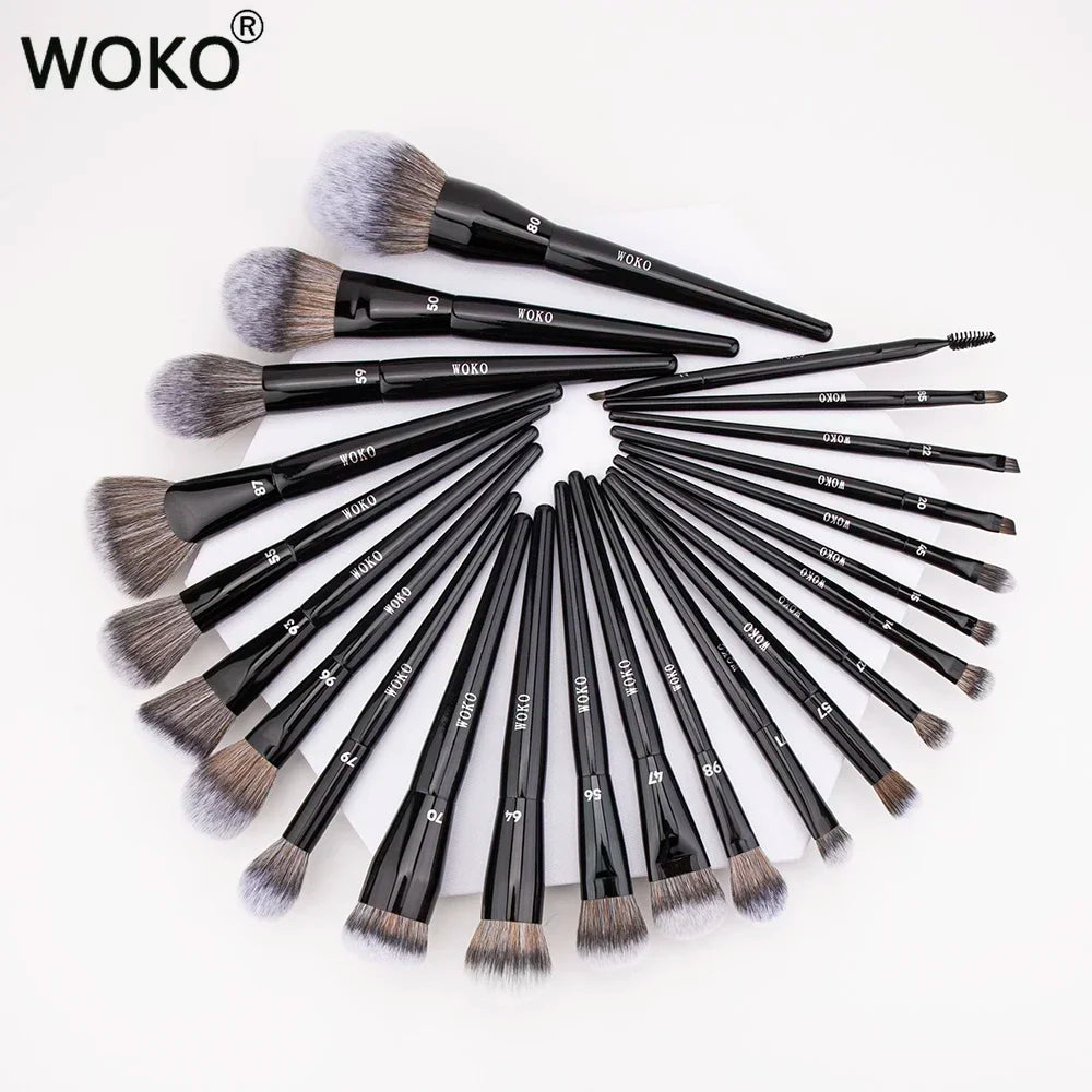Professional Foundation Powder Highlighter Contour Cream Blush Makeup Brushes Concealer Eyeshadow Smudge Liner Eyebrow Lip Brush