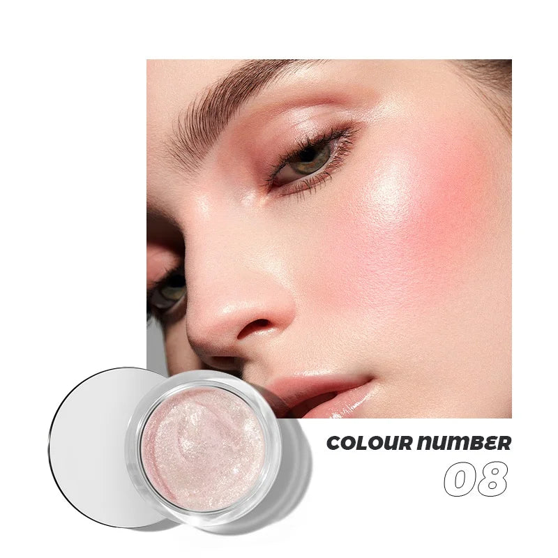 9 colors of liquid highlighter, waterproof  and not easy to fade, multi-functional, cheeks & eyes & face & lips & body