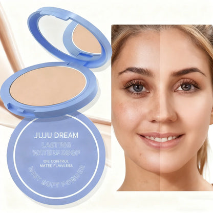 Silk Soft Pressed Powder OilControl Smooth Cake Makeup Lightweight Mist Matte Powder full Coverage Concealer Last Setting Powder