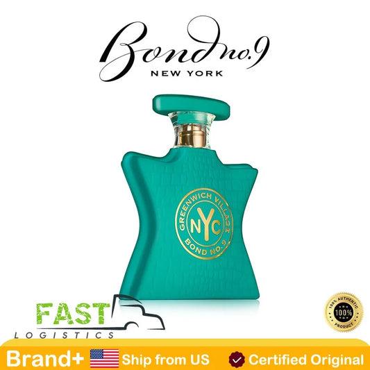 Bond No. 9 New York Greenwich Village Unisex Eau De Parfum 100ML Long Lasting Fragrance Natural Perfume Cologne Persistence
