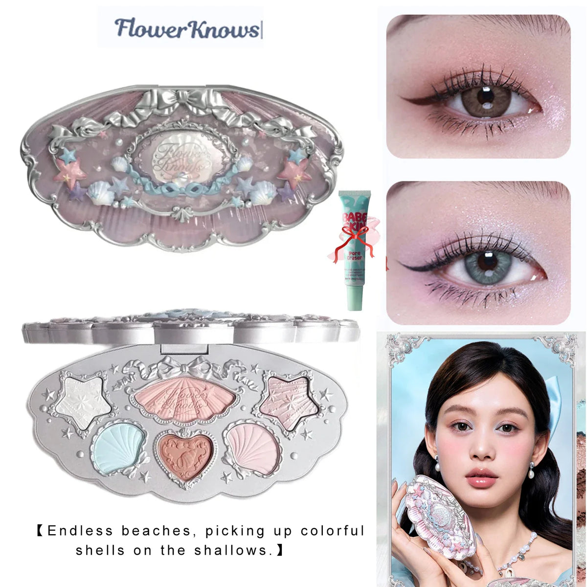 Flower Knows Chocolate Wonder-Shop 8-Color Eyeshadow Palette