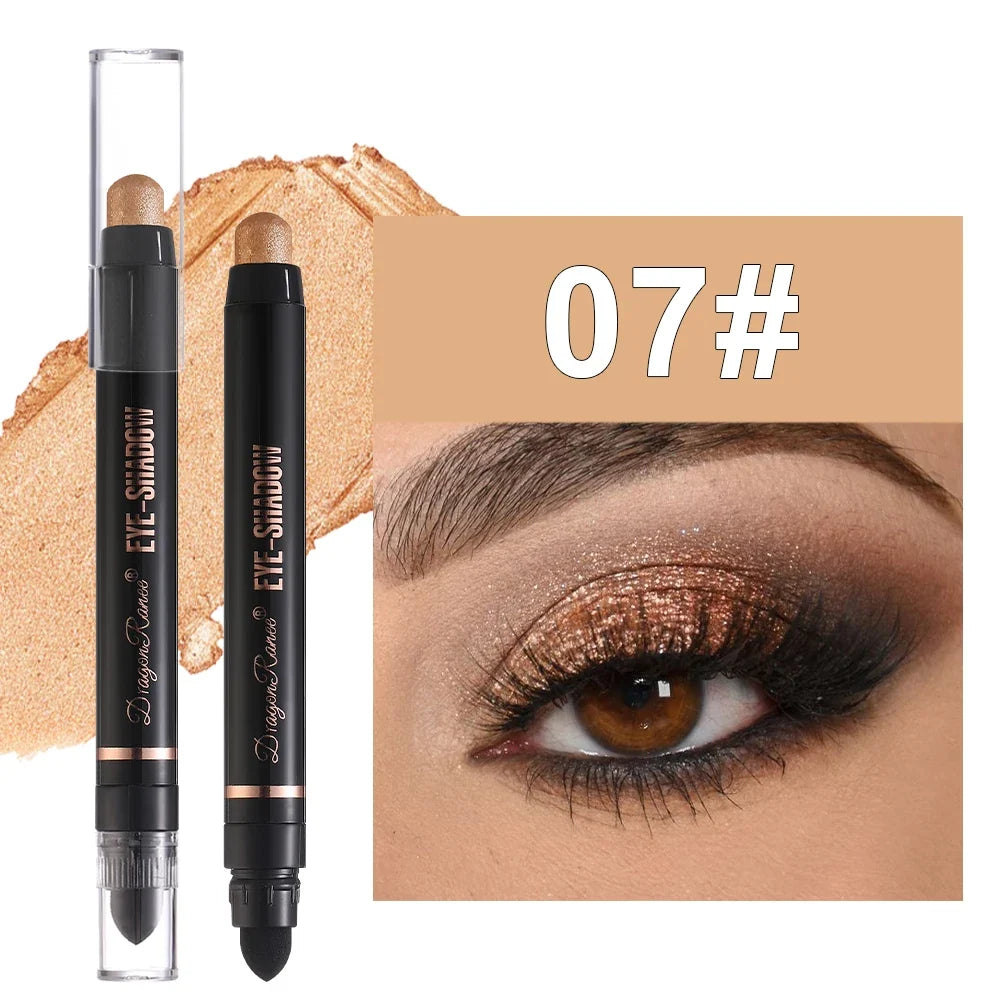 Eyeshadow Pen Pearlescent Eyeshadow Versatile One-Swipe Application Non-Smudging Waterproof Eyeshadow Highlighter Delicate Silky Smooth with Fine Shimmer Eyeshadow Liquid
