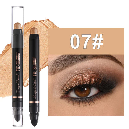 Eyeshadow Pen Pearlescent Eyeshadow Versatile One-Swipe Application Non-Smudging Waterproof Eyeshadow Highlighter Delicate Silky Smooth with Fine Shimmer Eyeshadow Liquid