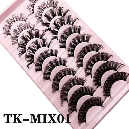 Russian Strip Lashes Makeup Lashes 25mm 3D Mink Volume Fluffy Natural False Eyelashes Thick Dramatic Mink Eyelashes Wholesale