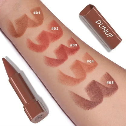 Nude Brown Lip Liner Pencil Velvet Matte Lipstick Lasting Waterproof Rendering Non-stick Cup Makeup Lips Liner Woman Cosmetics