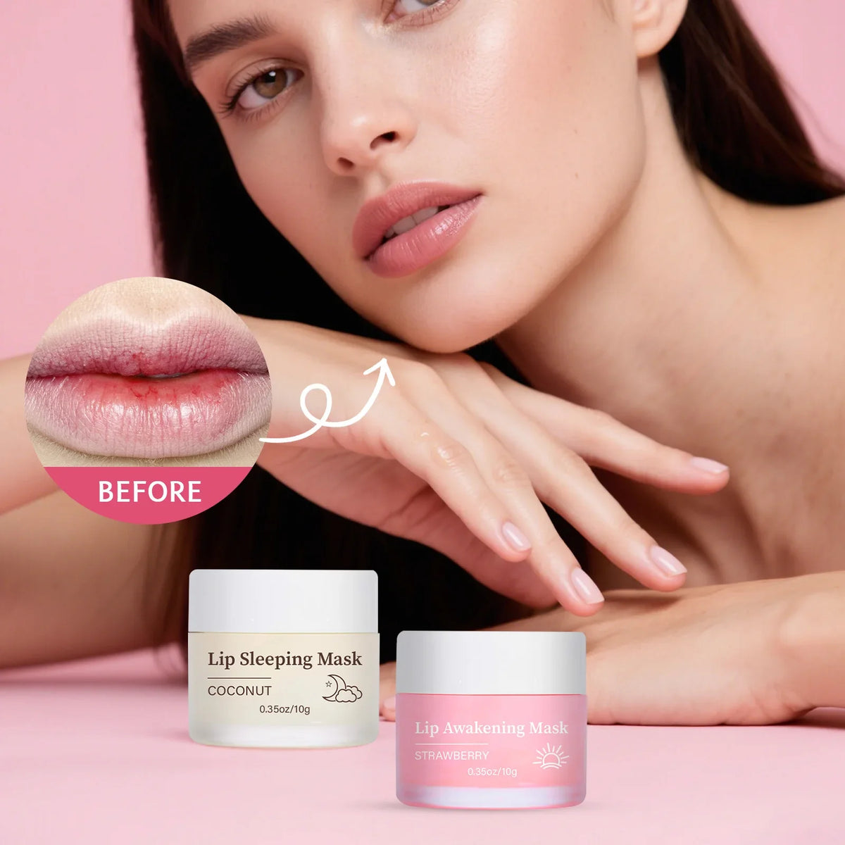 Collagen Nourishing Lip Mask Lip Care Moisture Essence Firming Moisturizing Labial Gel Patch Lips Pad Patches Lip Gloss Mask 4PC