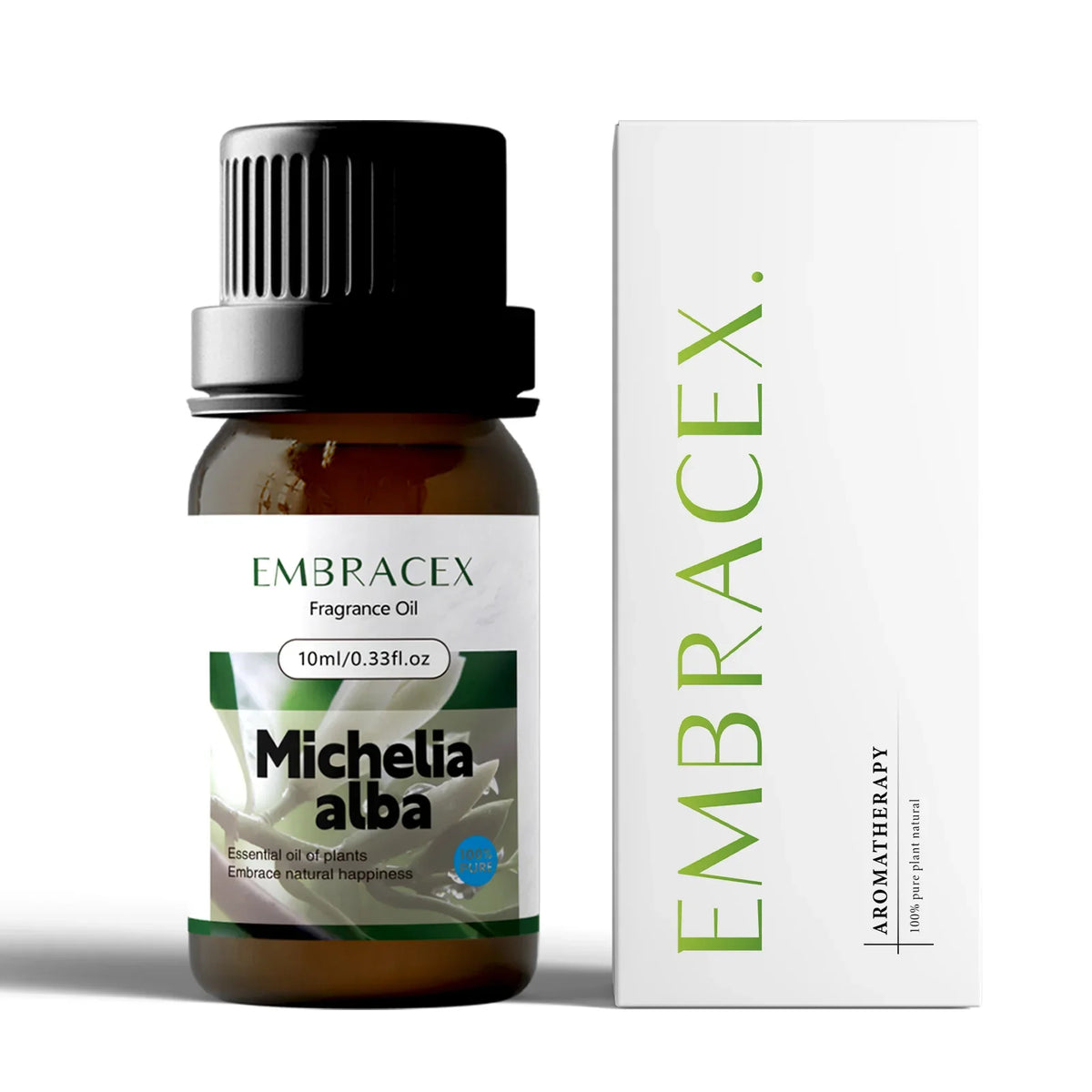 10ml Michelia Alba Essential Oil Natural Floral Fragrance Perfume - Exquisite Floral Fragrance for Aromatherapy & Daily Wear