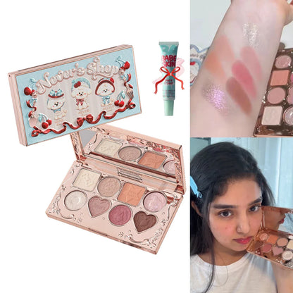 Flower Knows Chocolate Wonder-Shop 8-Color Eyeshadow Palette