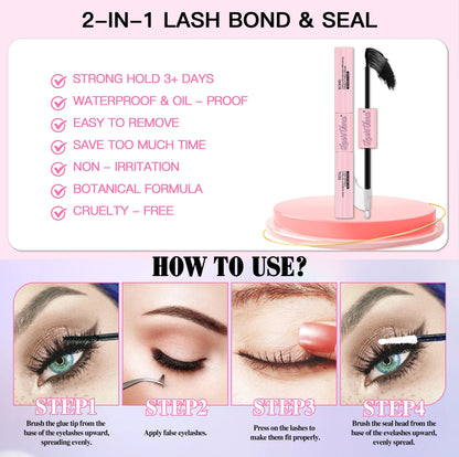 DIY Eyelash Extension Kit 10D20D30D40D with Tweezers Glue Seal Reusable Single Lashes for Party Stage Festival Eye Makeup tools