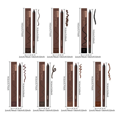 Smooth Creamy Gel Eyeliner Pencil Collection - Waterproof Long-Lasting, No Smudging, Professional Eye Makeup