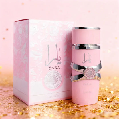 Lattafa Yara - Vanilla, Gourmand, Fruity, Floral - Eau de Parfum Long-Lasting Fragrance for Women, 3.40 Ounce / 100 ml