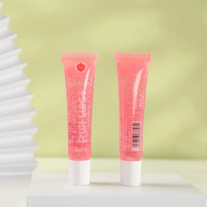 6Pcs Fruity Flavor Watery Glossy Lip Gloss Set Clear Lip Gel Plumping Hydrating Moisturizing Lip Gloss Lips Makeup