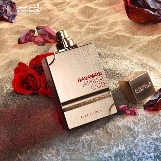 Al Haramain Amber Oud Ruby Eau De Parfum (EDP) 100ML Unisex, Rose & Oud Fragrance, Long Lasting Luxury Spray