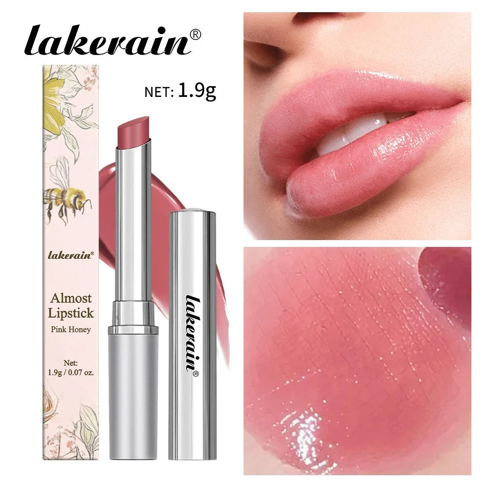 Vitamin E Pink Honey Lipstick Nourishing Moisturizing Tinted Lip Plumping Balm Smooth Enhancing Natural Color Lip Care Makeup