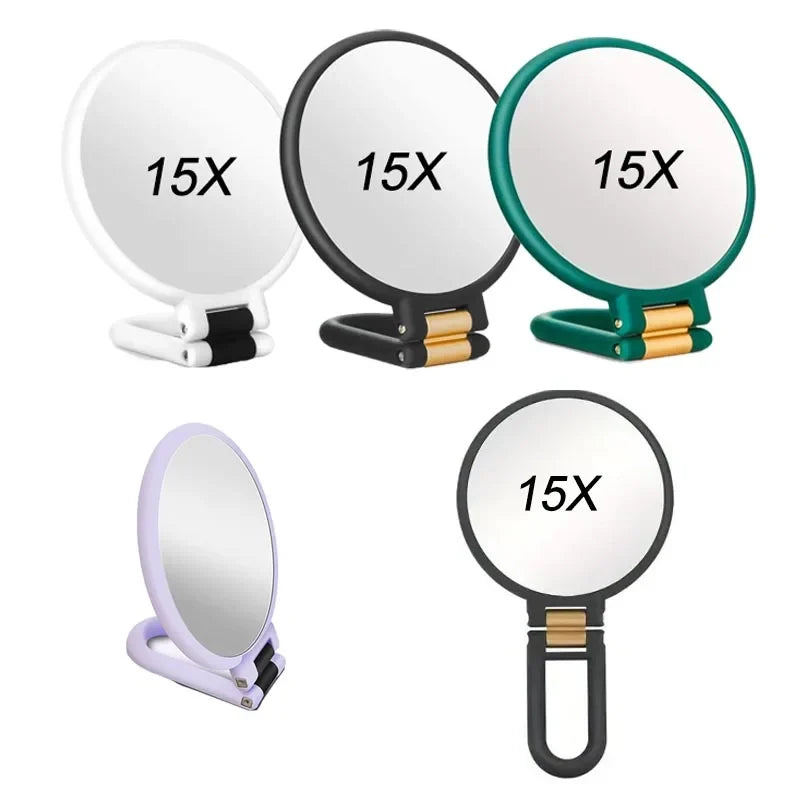 New 2/5/10/15x Magnifying Makeup Mirror Women's Pocket Mirror Small Folding Mirror for Table HUAZJ06