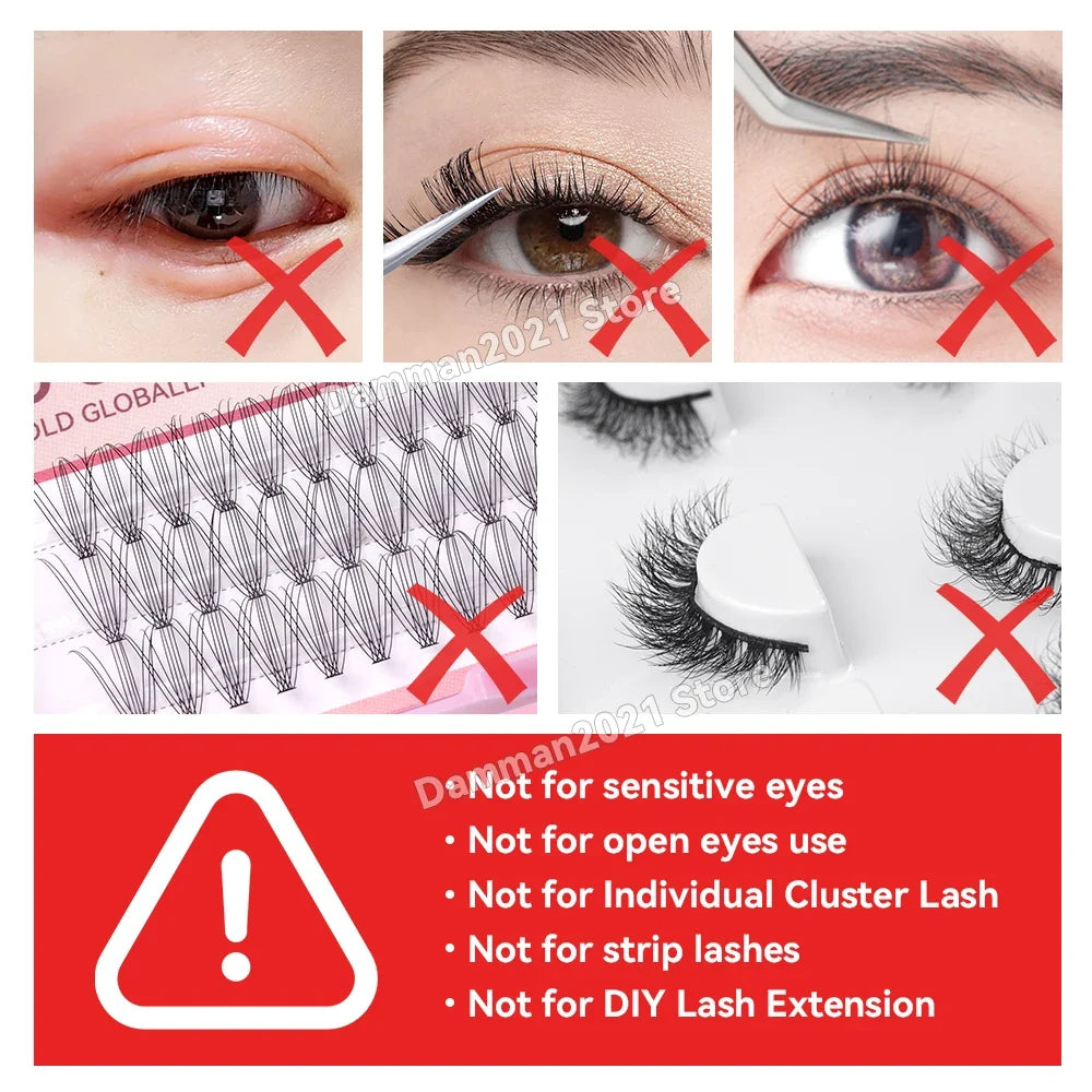 Damman Lash Glue for Eyelash Extension Low Stimulation Lash Extension Glue Professional Eyelash Glue Retention time 8-10 Weeks
