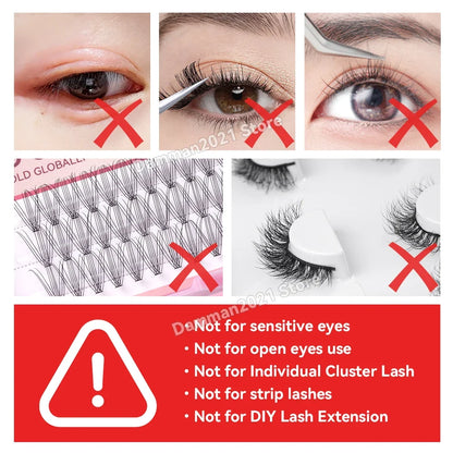Damman Lash Glue for Eyelash Extension Low Stimulation Lash Extension Glue Professional Eyelash Glue Retention time 8-10 Weeks