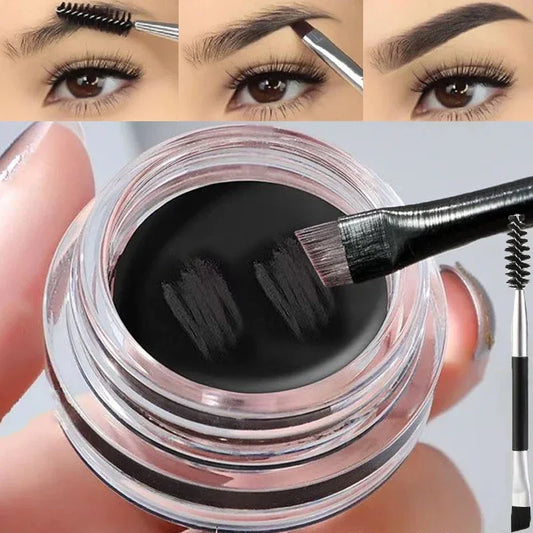 3D Wild Eyebrow Tint Cream - Waterproof Matte Brown Black Gel