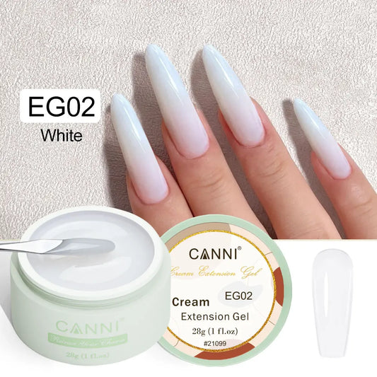 CANNI TPO FREE 28g Creamy Extension Gel 12 Colors French Jelly Nude UV LED Soak Off Jelly Nail Sculpture Extension Gel Lacquer