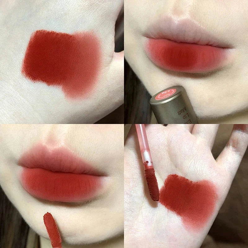Single Velvet Matte Mist Lip Gloss,Waterproof Non-Stick Cup Lip Glaze Smudge Proof Not Fade Liquid Lipstick