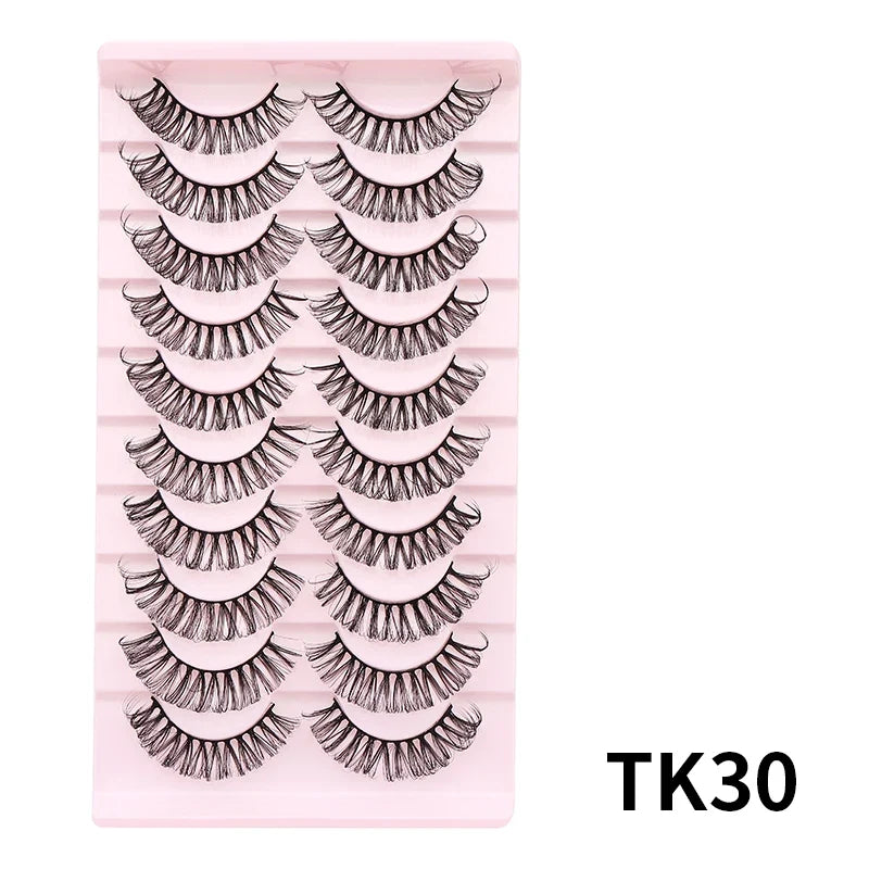 Russian Strip Lashes Makeup Lashes 25mm 3D Mink Volume Fluffy Natural False Eyelashes Thick Dramatic Mink Eyelashes Wholesale