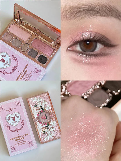Flower Knows Chocolate Wonder-Shop 8-Color Eyeshadow Palette