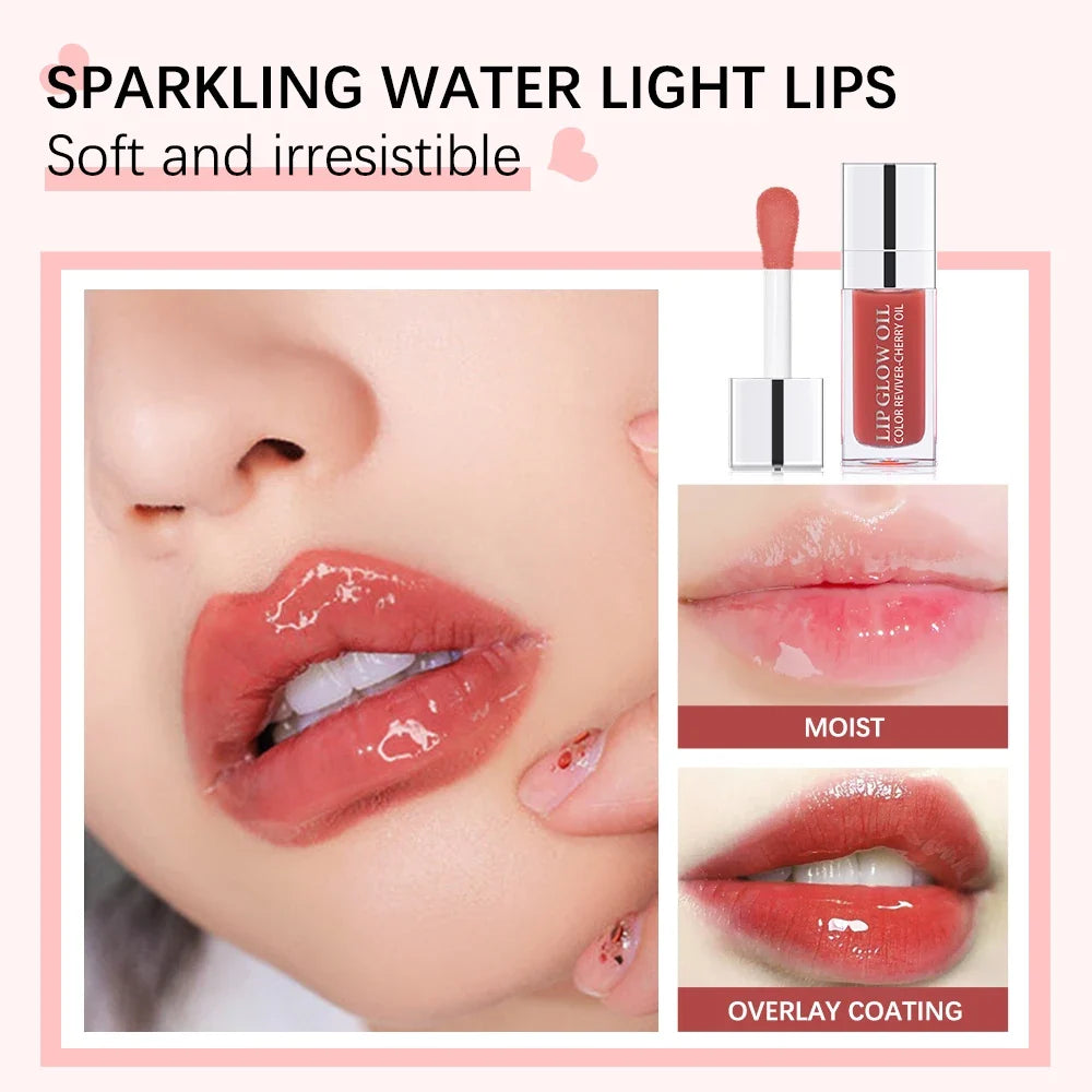 Crystal Jelly Lip Glow Oil - 6ml Moisturizing Plumping Gloss