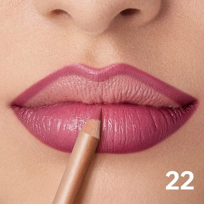 Matte Lip Liner Pencil Nude, Long-Lasting Waterproof, Smudge-Proof, Precise Outline, Smooth Creamy Formula