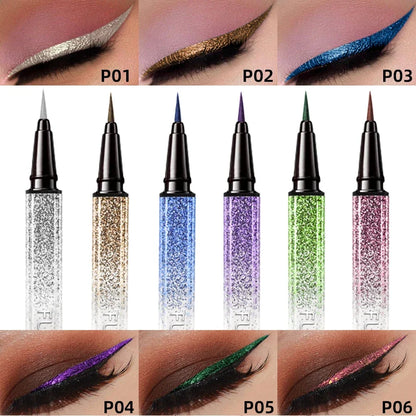 Metallic Liquid Eyeliner - Waterproof Shiny Pearlescent 0.6ml