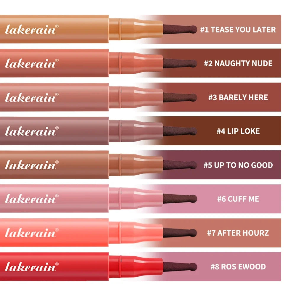 Waterproof Lip Liner Stain Lip Lingerie Long Lasting 8 Colors Transfer Proof Smudge Resistant Color No Bleed Formula  Cosmetics