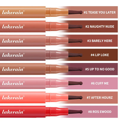 Waterproof Lip Liner Stain Lip Lingerie Long Lasting 8 Colors Transfer Proof Smudge Resistant Color No Bleed Formula  Cosmetics