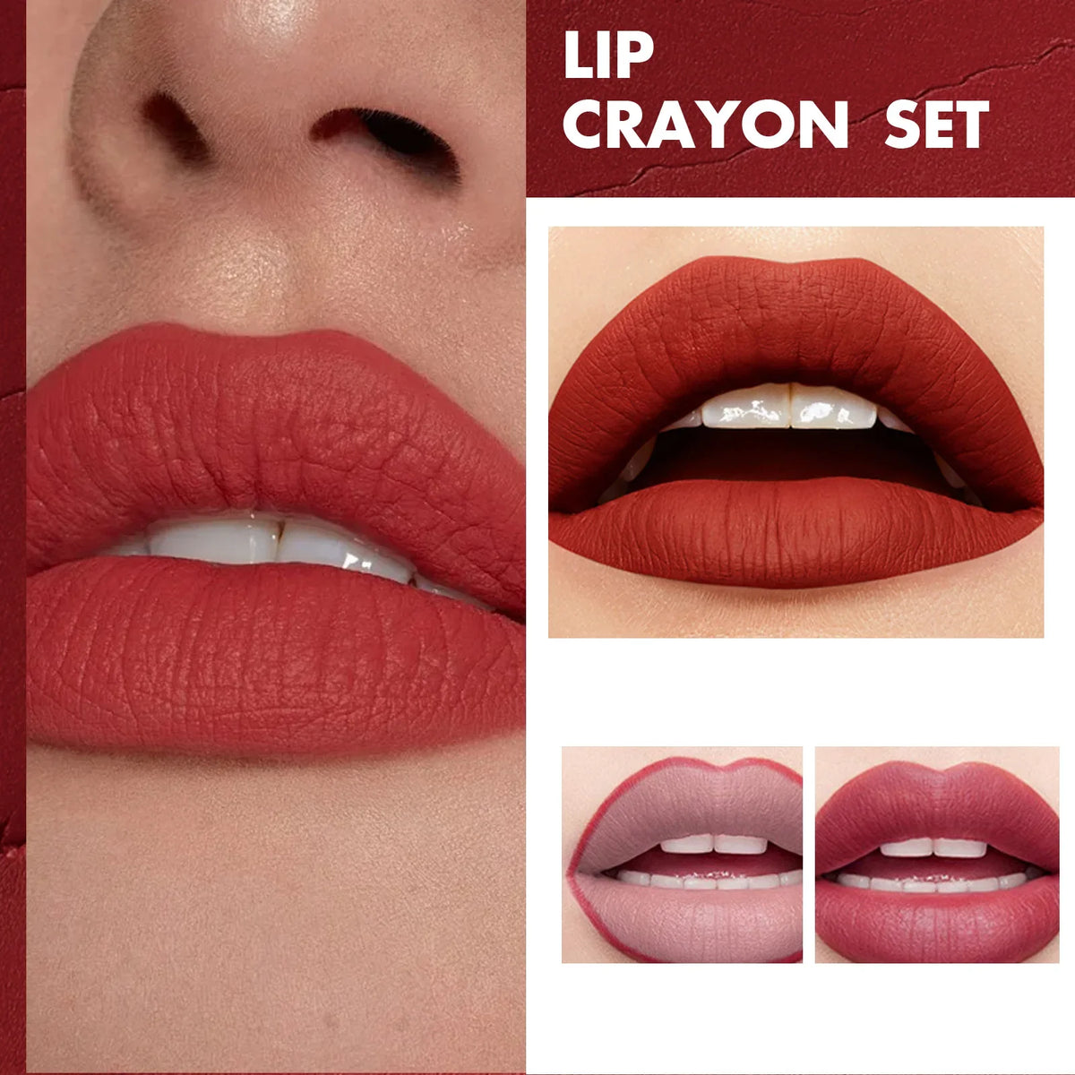 Waterproof Matte Lip Liner Contours Lips Long Lasting Weightless Precise Liner with Super Soft Blendable Texture Matte Soft