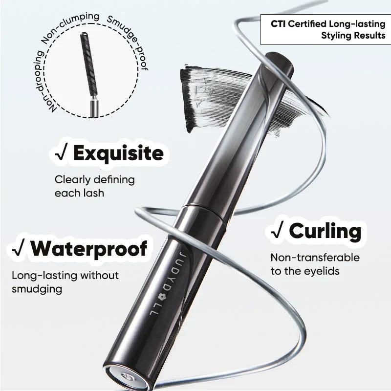 Judydoll Iron Mascara 2g, Waterproof, Lengthening & Curling, Volumizing Formula for Strong, Defined Lashes & All-Day Hold