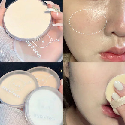 Lasting Oil Control Loose Powder 3Colors Moisturizing Waterproof Concealer Pressed Powder Breathable Brighten Face Korean Makeup