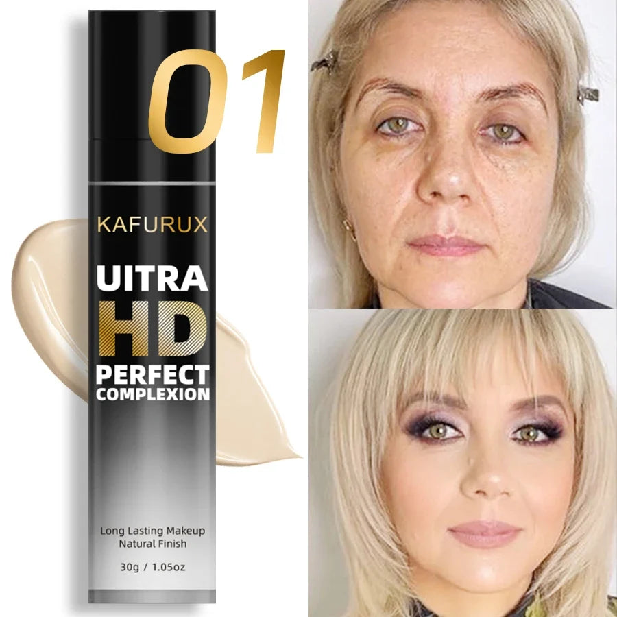 8-Color Face Foundation Cream Oil-Control Matte Concealer Waterproof Liquid Full Coverage Nude Base Professional Makeup Products