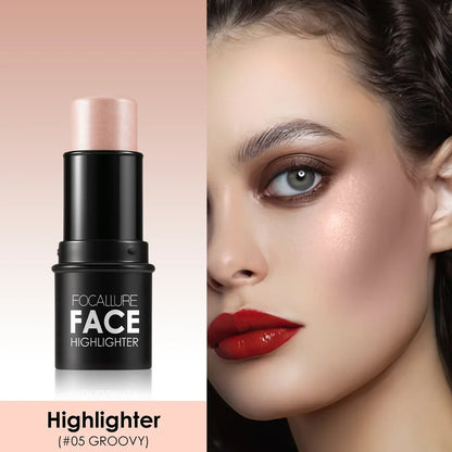 Wholesale FOCALLURE Bronzer Highlighter Stick Waterproof Body Face Contour Corrector Illuminator Cream For Women's Makeup