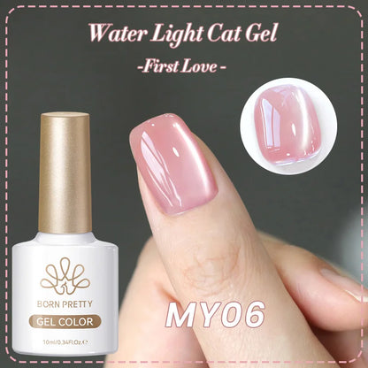 BORN PRETTY 10ml Rhine Lake Blue Cat Magnetic Gel Dark Blue Glitter Soak Off UV Gel Nail Art Varnish Manicure Nail Art Salon