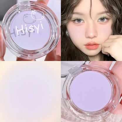 HISYI slightly tipsy blush matte fine flash micro flash natural color makeup pure desire monochrome blush plate