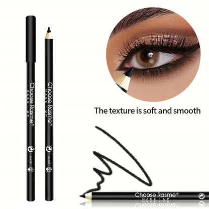 3Pcs Waterproof & Sweat-Proof Black Eyeliner Pencil Combined Lasting Smudge-Proof Bold Eye Makeup Easy Glide Formula for Perfe