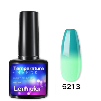 Temperature Color Changing Thermal Nail Polish Fast Drying Water-based Gradient Nail Varnish Manicure Supplies Nail Art