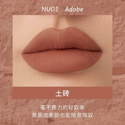 Kaleidos Lipstick Lip Cream Matte Velvet Nude Colours Lip Mud Waterproof Lip Gloss Long Lasting Lip Stain